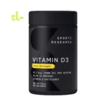 Organic D3 + Vitamin D3 - من سبورت ريسيرش – دعم القلب والمناعة وصحة العظام